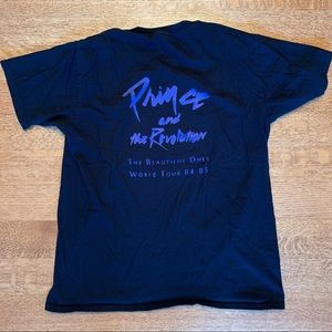 Prince Purple Rain tour shirt with back graphic